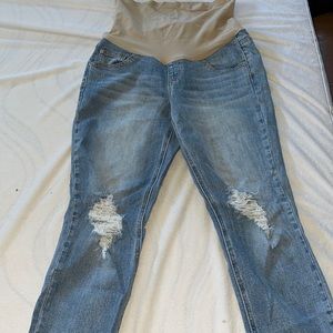 Worn once - Indigo Blue maternity jeans